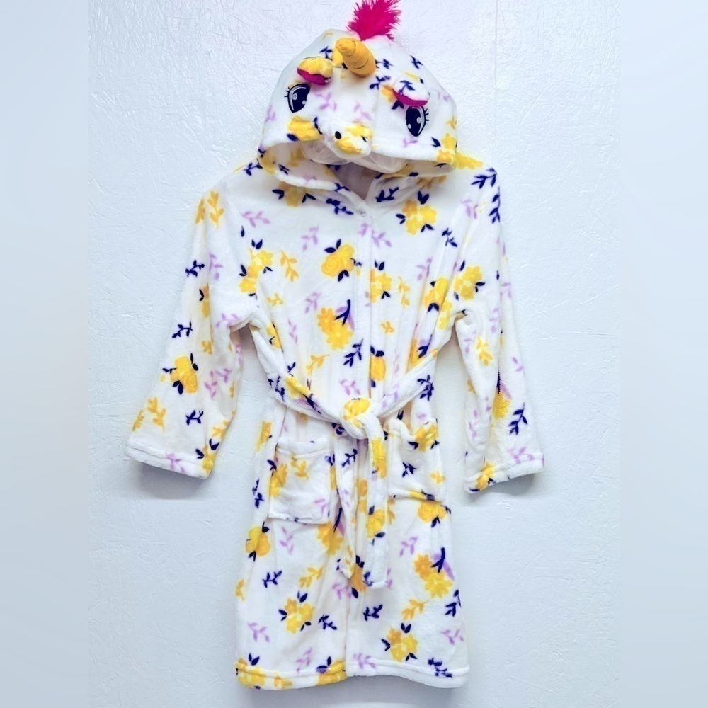 GIRLS Hooded Unicorn Robe